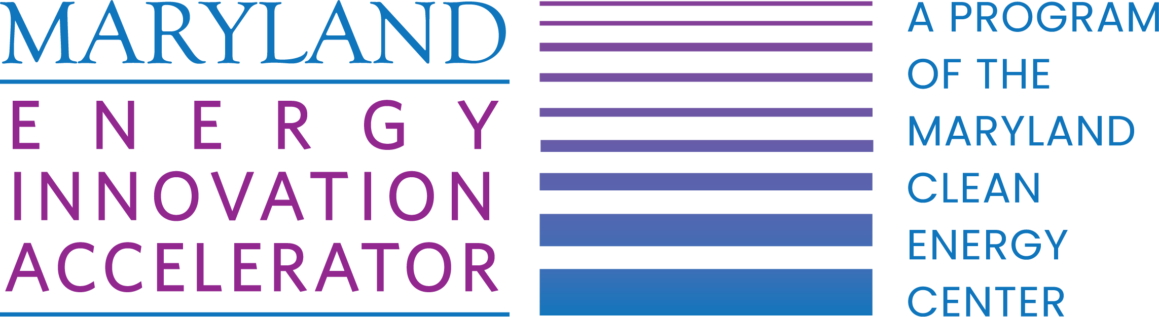 Logo of the Maryland Energy Innovation Accelerator, a program of the Maryland Clean Energy Center