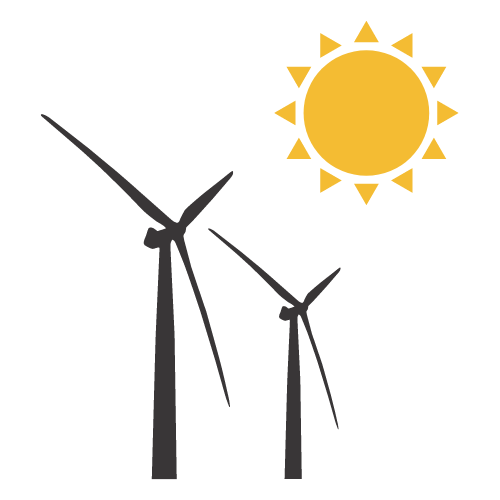 Wind turbine & sun 