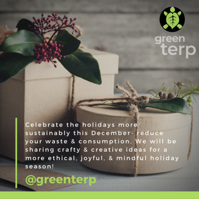 celebrate the holidays more sustainably this December - reduce your waste and consumption. We will be sharing some crafty, ethical ideas for a more ethical, joyful, and mindful holiday season! 