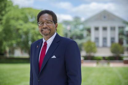 Dr. Darryll Pines Standing on McKeldin Mall