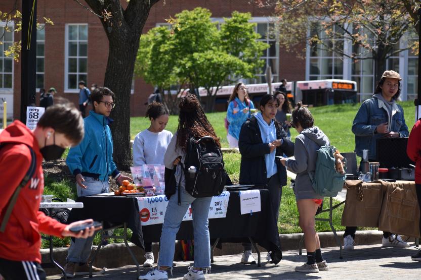 Students tabling 