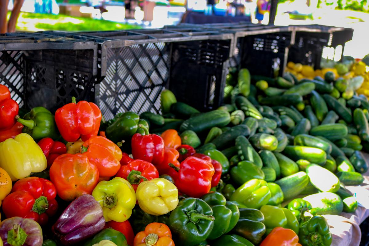Fresh produce at UMD farmers market