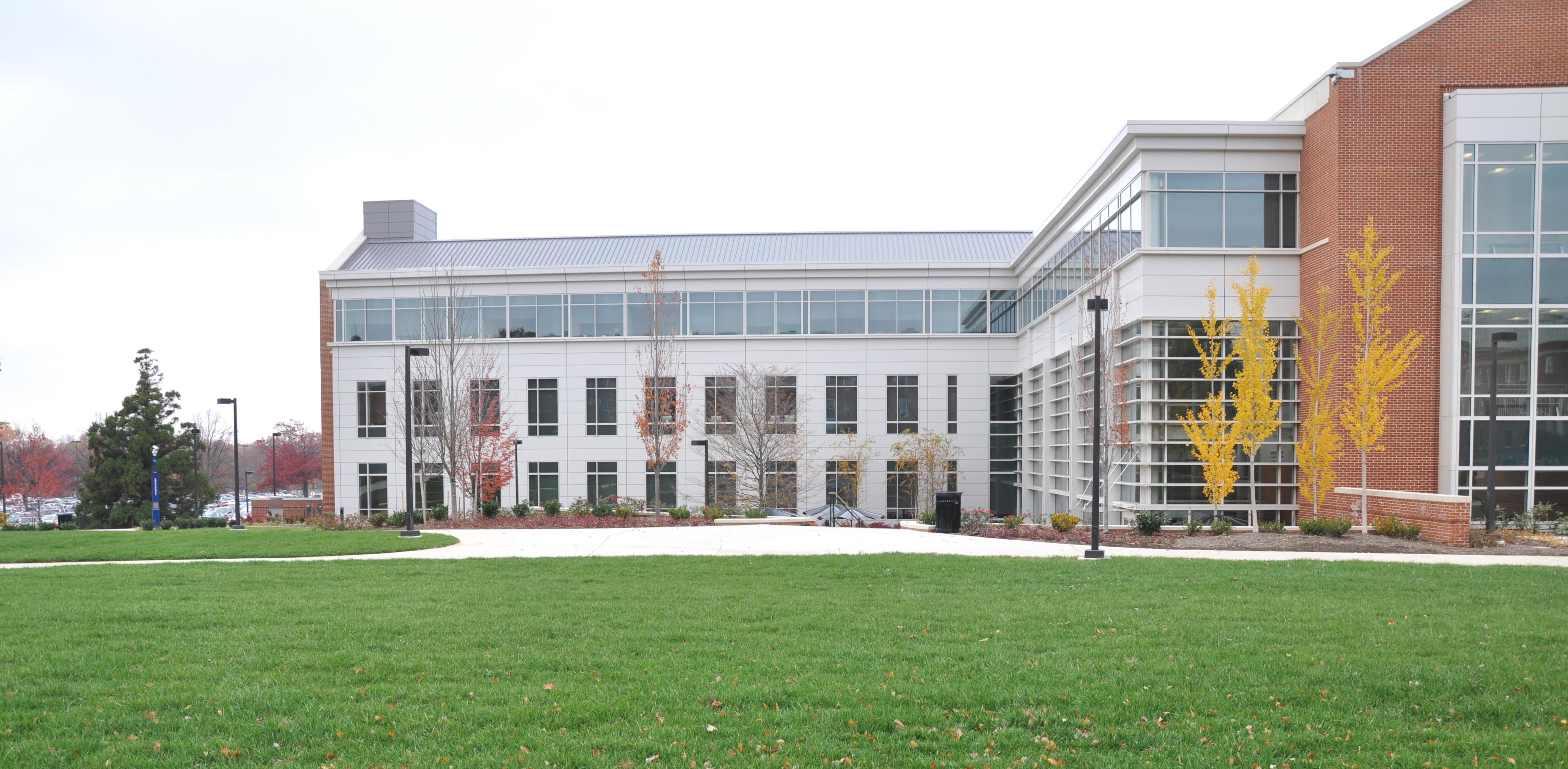 Knight Hall building and landscape