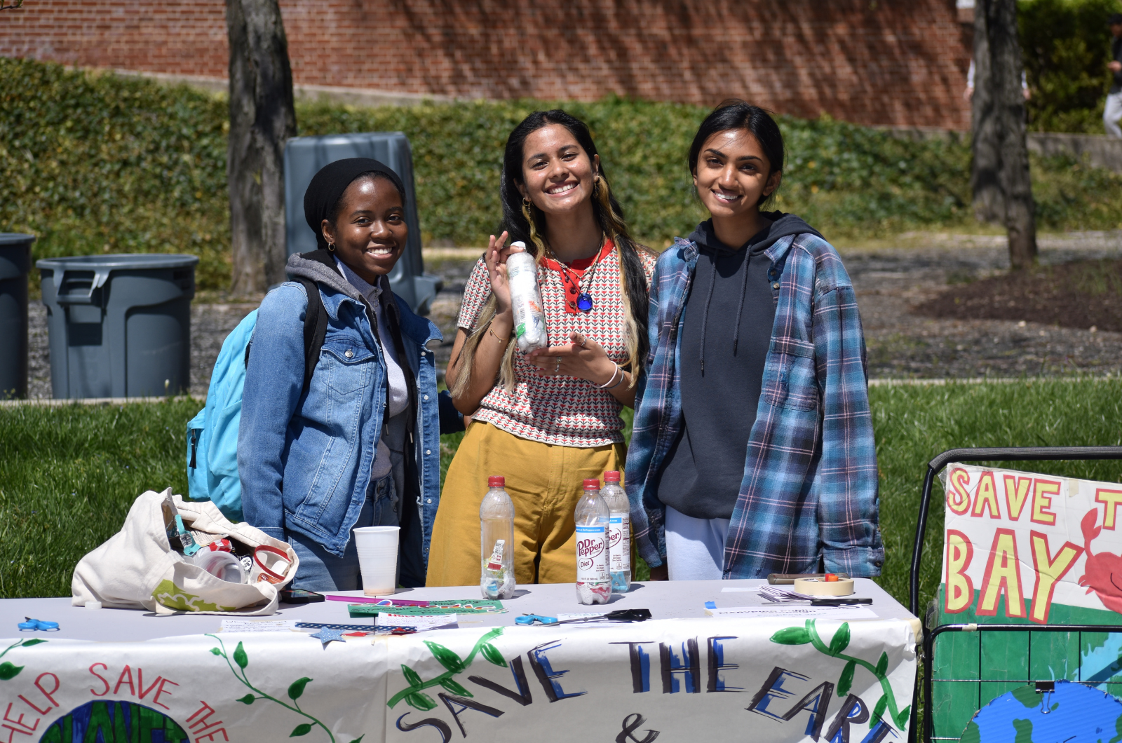 Students at table with activity