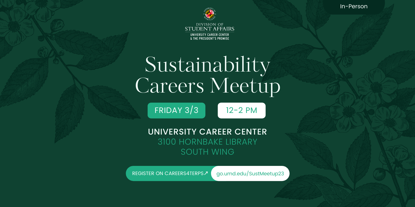 Sustainability Careers Meetup