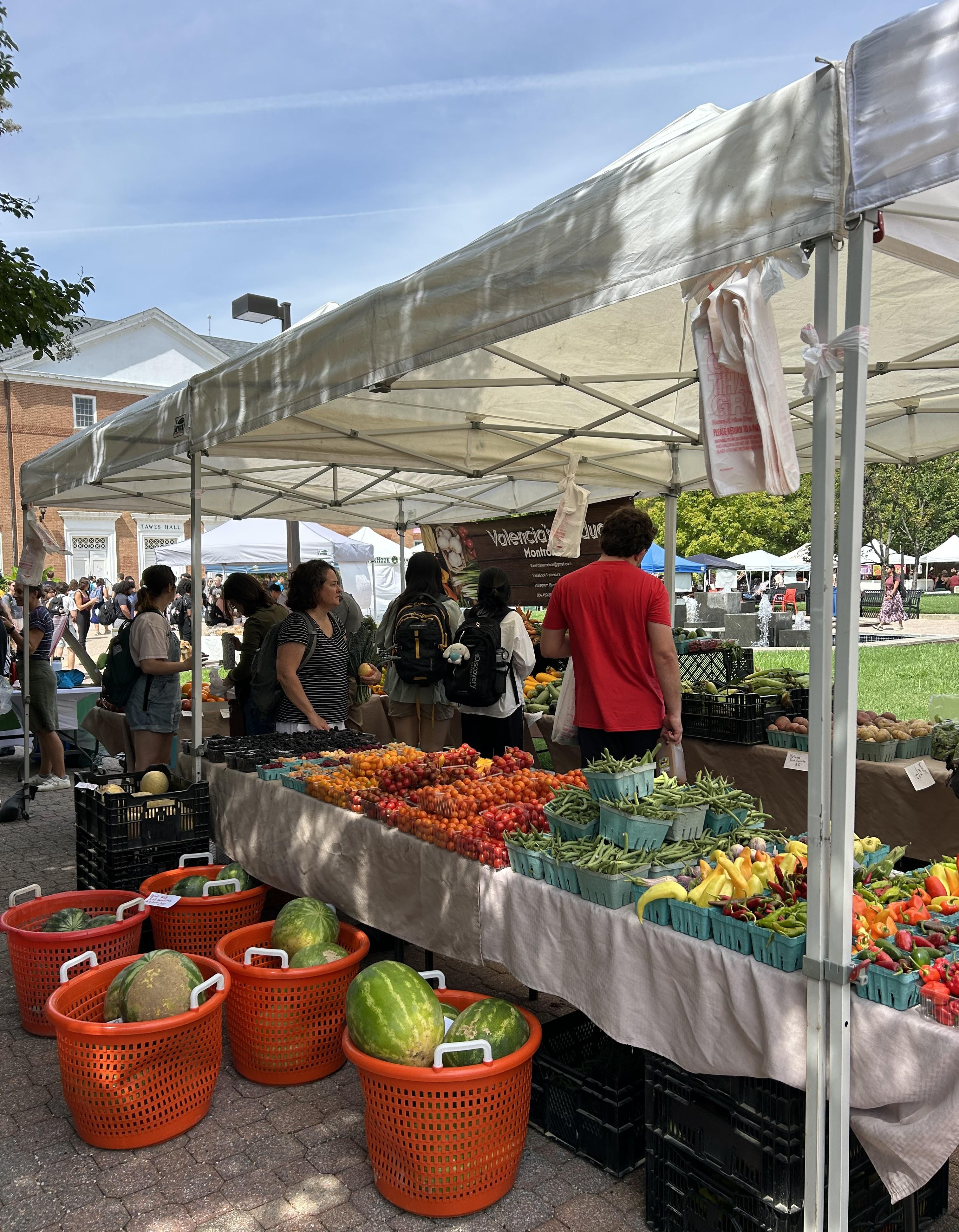 Farmers Market stand 