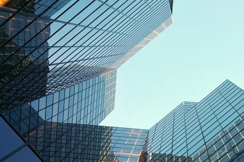 skyscrapers from below