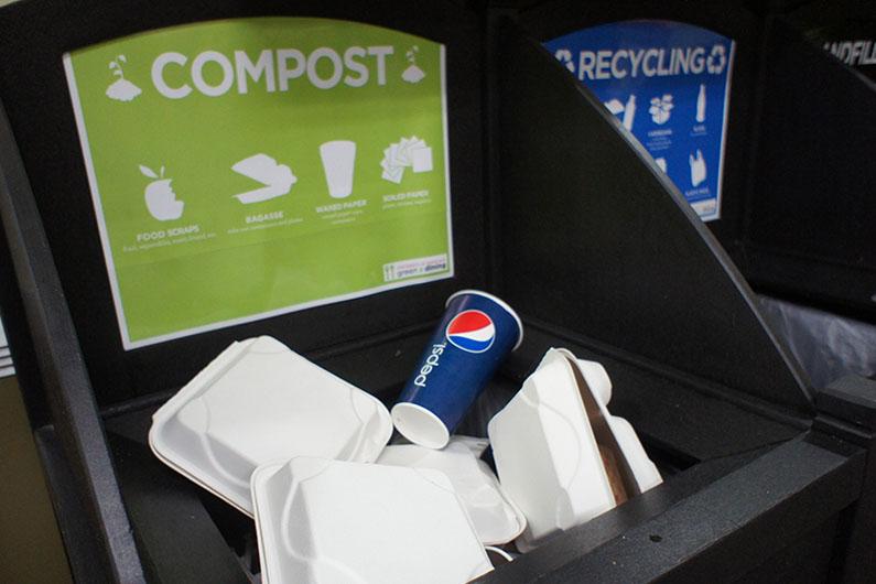 compost and recycling bins in Stamp