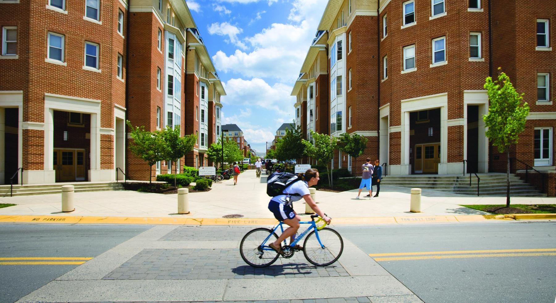 Student biking