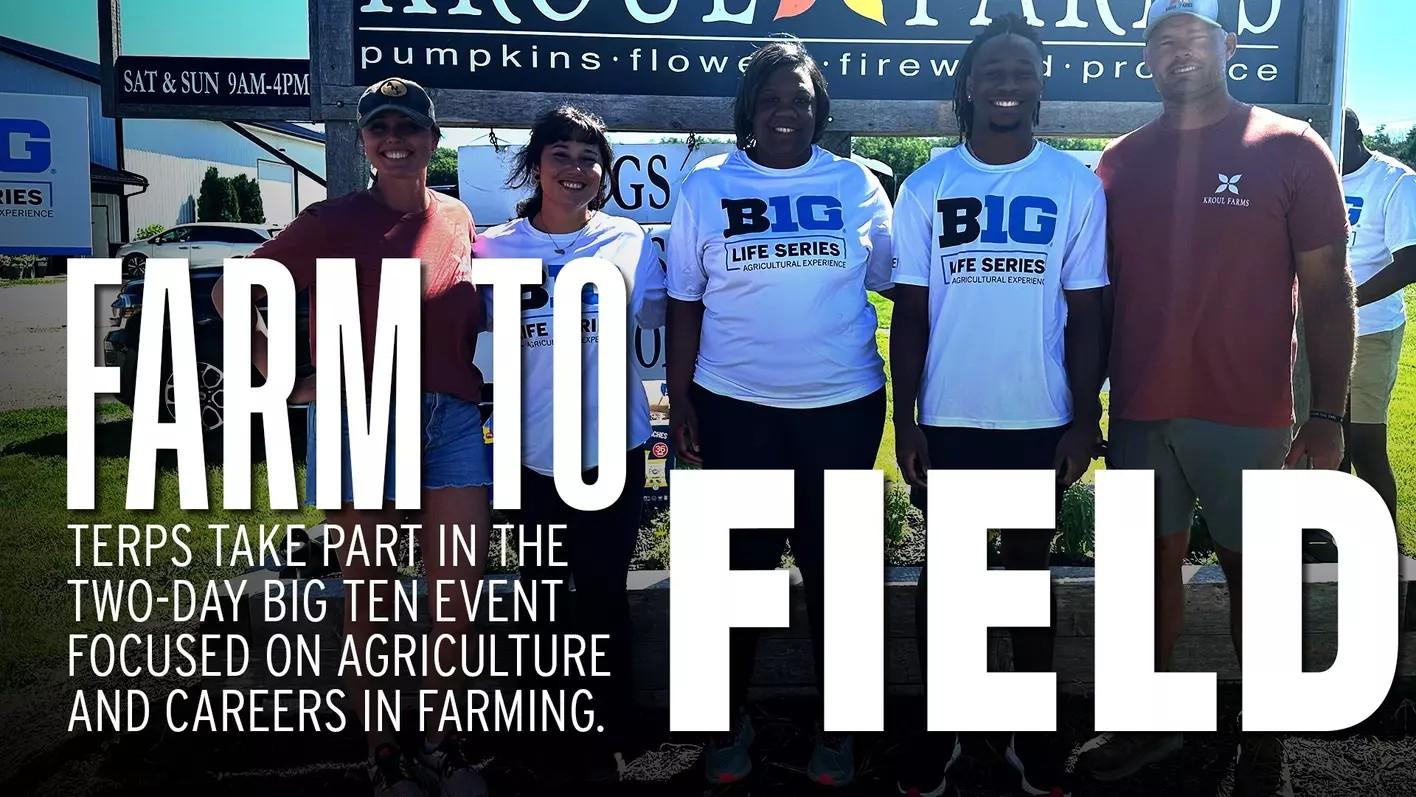 Image of 5 individuals with the text Farm to Field over top