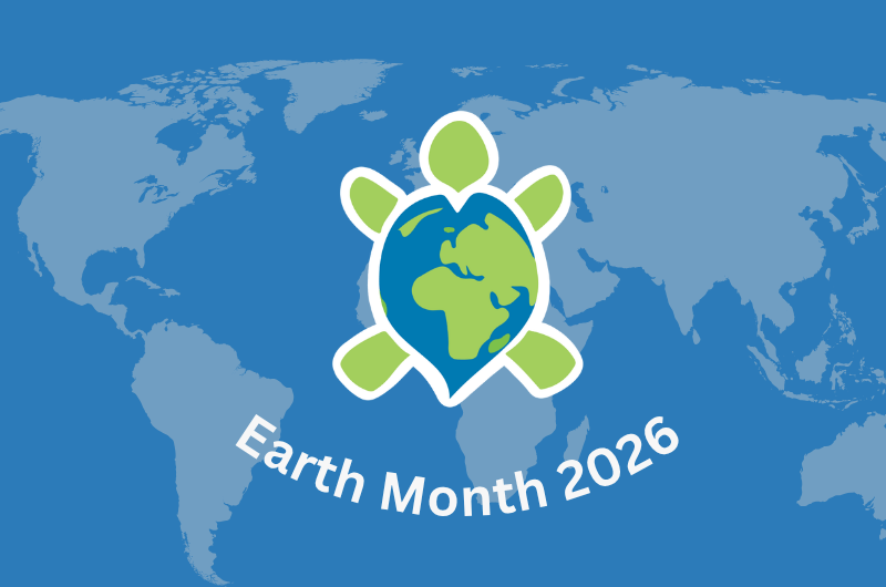Earth month banner card size