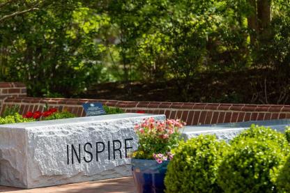 Inspire bench in the listening garden
