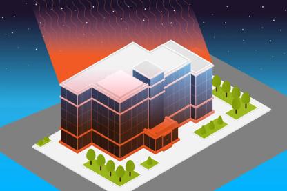 Building radiating heat diagram