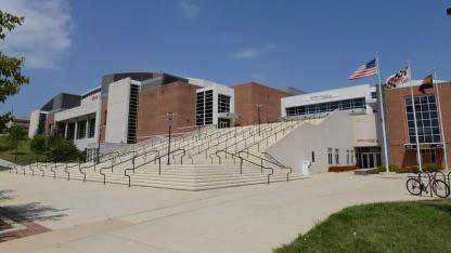Image of a large building with many steps leading to the top